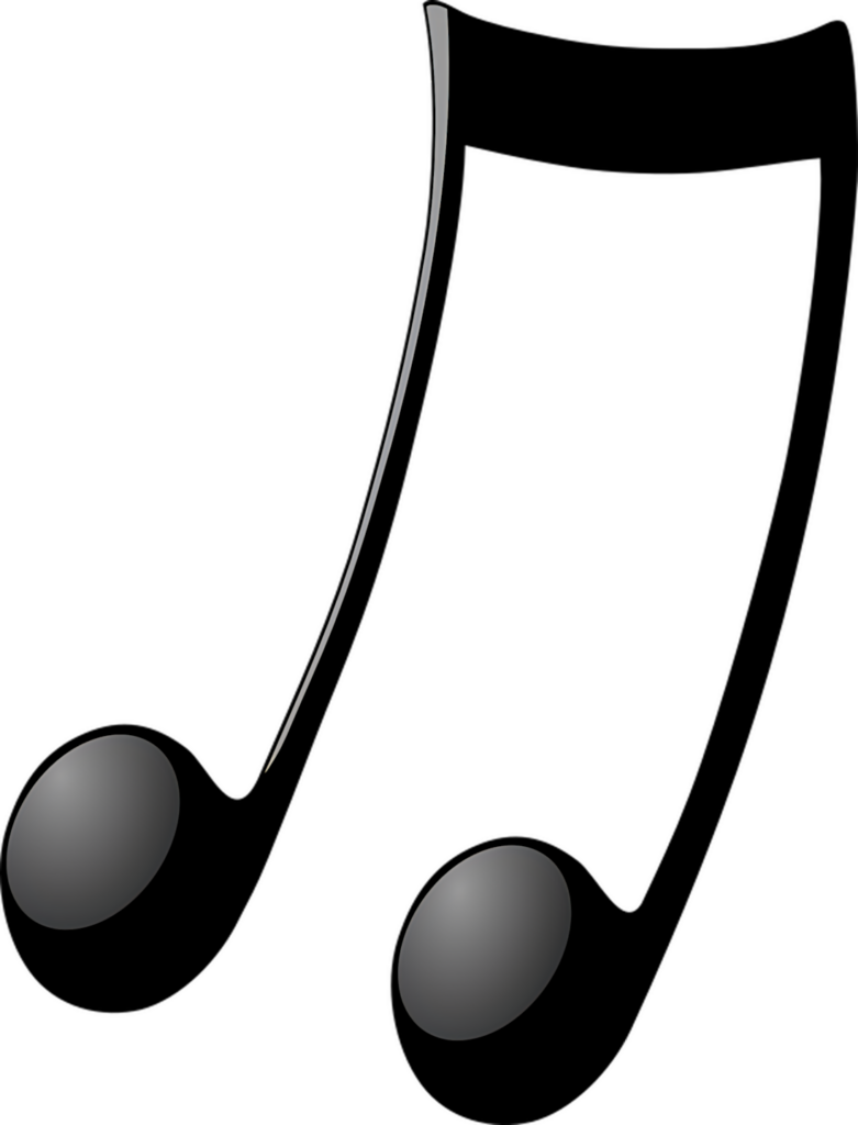 Minimalist Grayscale Music Note Wallpaper Background Design