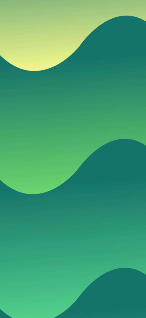 Minimalist Green Hills Wallpaper: Serene Abstract Gradient Background