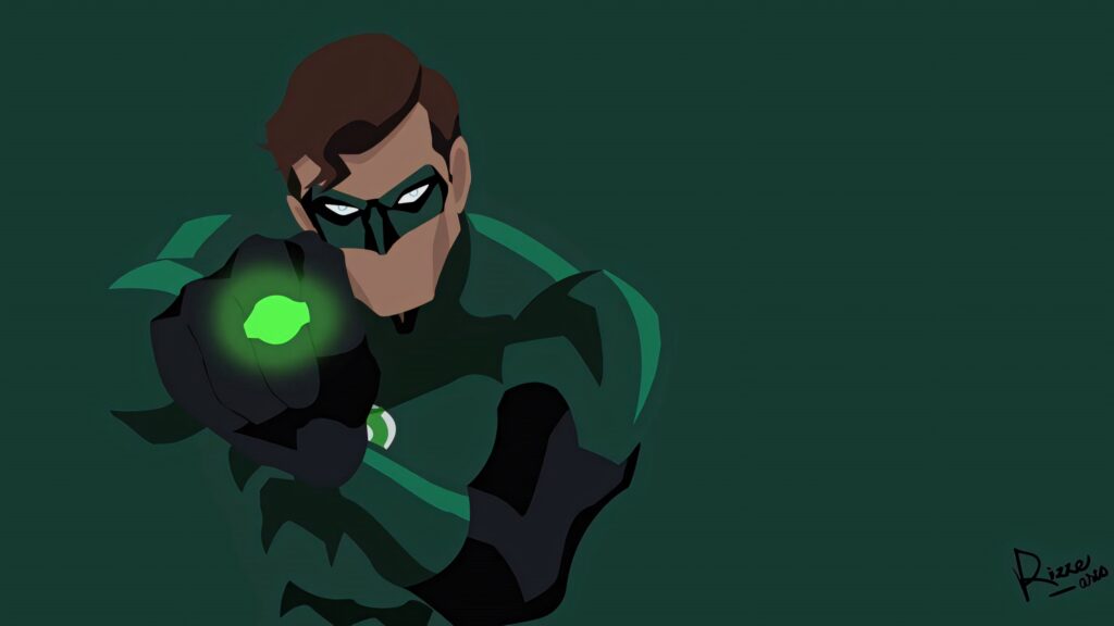 Dynamic Green Lantern Wallpaper: Iconic Superhero & Willpower Symbol