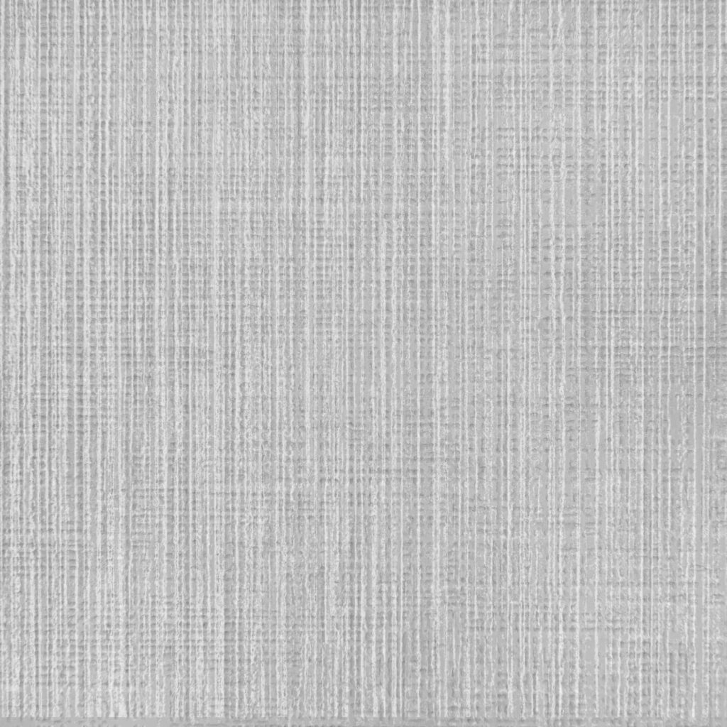 Minimalist Grey Woven Rug with Textured Pattern on White Wallpaper