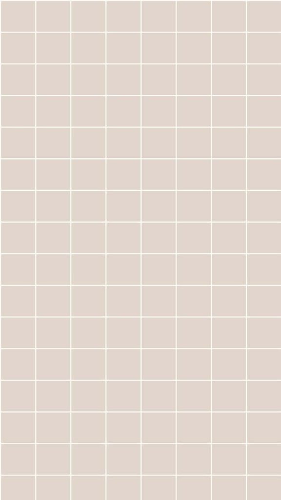 Minimalist grid wallpaper with geometric pattern on soft beige background for calm mobile screen