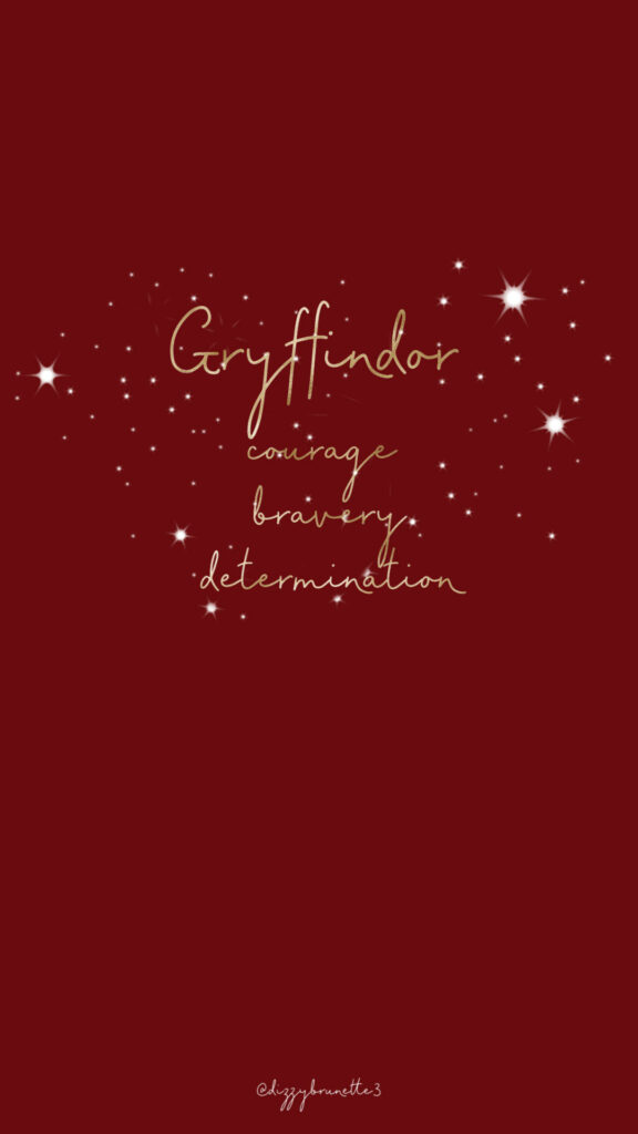 Minimalist Gryffindor Wallpaper: Courage & Magic in Red Design