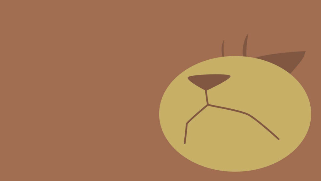 Stylized Minimalist Ursaring Wallpaper - HD Abstract Design