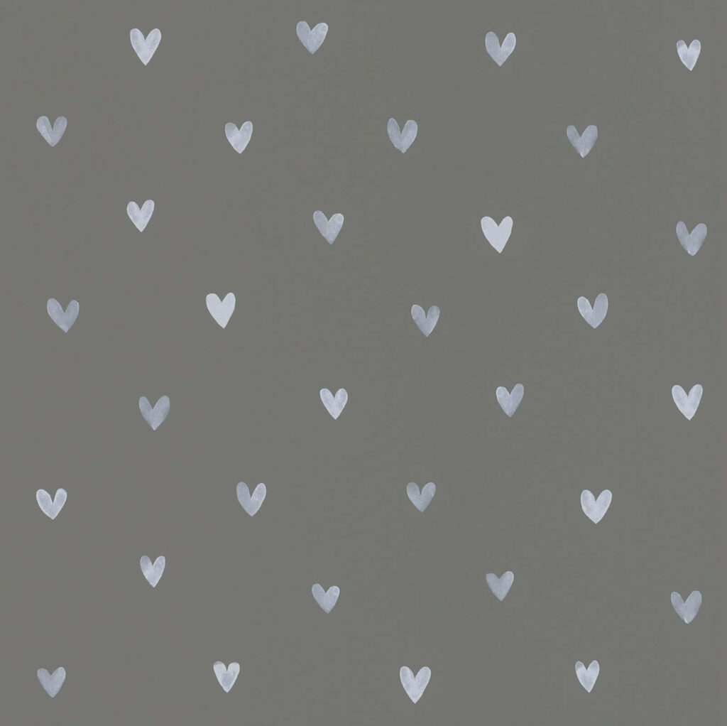 Minimalist Heart Pattern Wallpaper: Soft, Charming Aesthetic Background