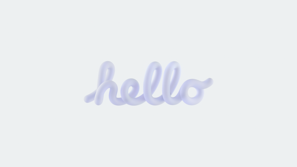 Hello Minimalist Wallpaper: Elegant Apple-Inspired Design
