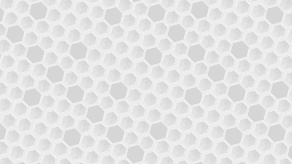 Minimalist 4K gray and white hexagonal grid wallpaper with 3D lighting for modern desktops
