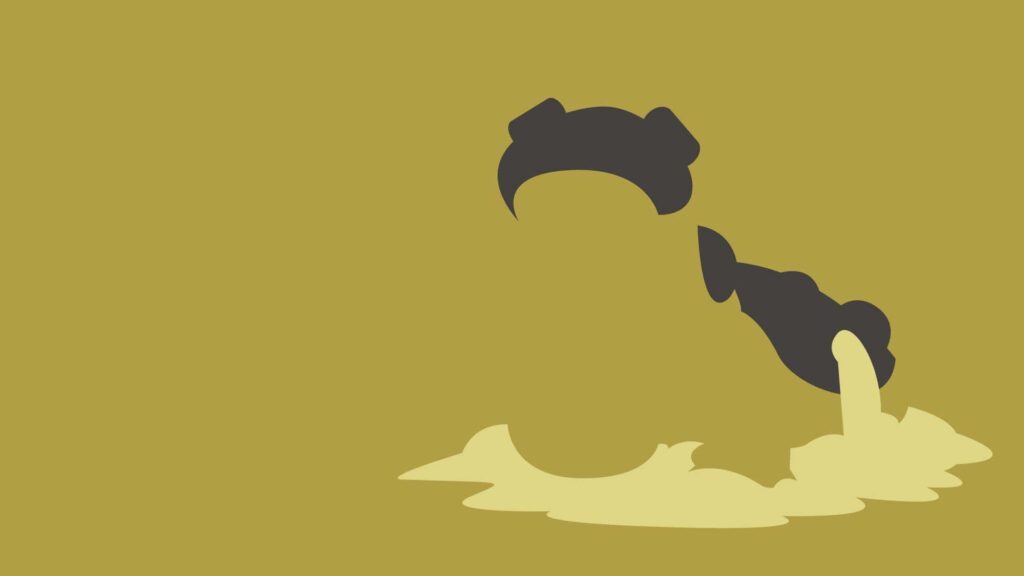 Minimalist Hippowdon Wallpaper: Abstract Design with Muted Colors