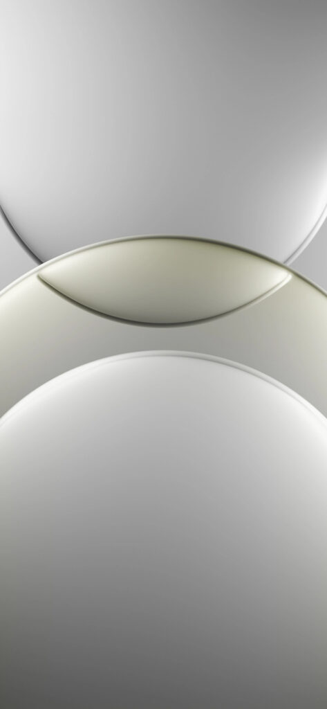 Minimalist Huawei Nova 13 Wallpaper: Overlapping Circles in Soft Grayscale