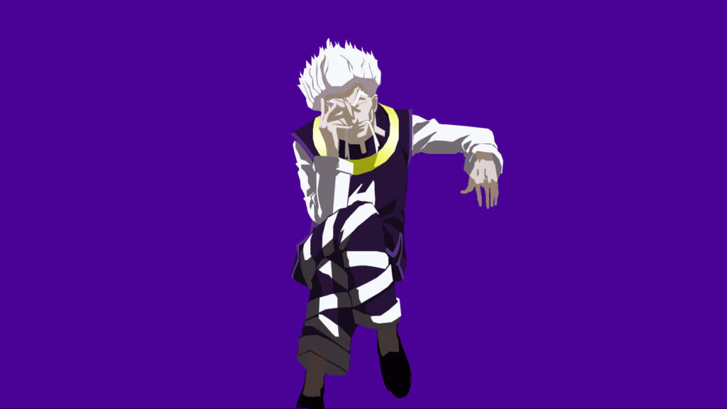 Thoughtful Hunter X Hunter Minimalist Wallpaper in Striking Purple
