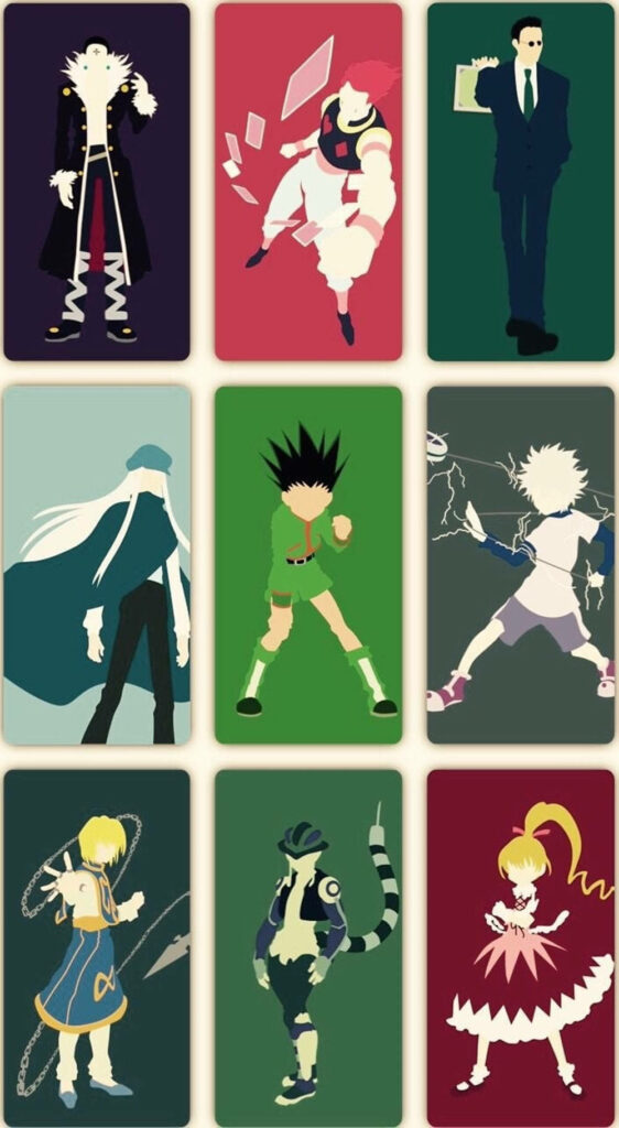 Hunter x Hunter Minimalist Vector Wallpaper for Phone Customization