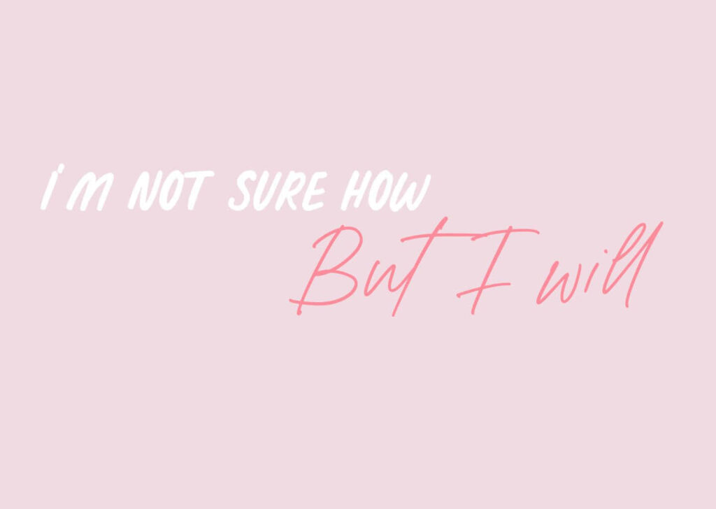 Minimalist Inspirational Quote Wallpaper - Pink & White Design