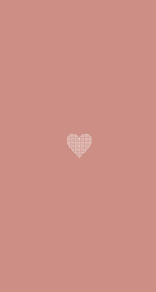 Charming Kawaii Soft Pink Heart iPhone Wallpaper Background