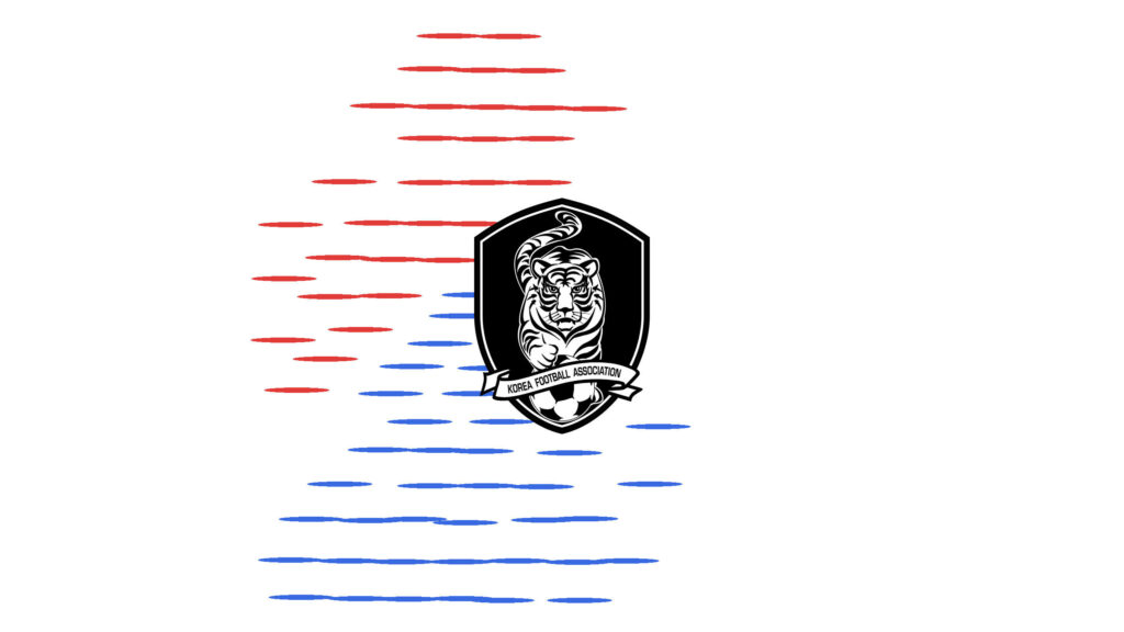 Korea Republic Football Team Logo Wallpaper: Minimalist Design
