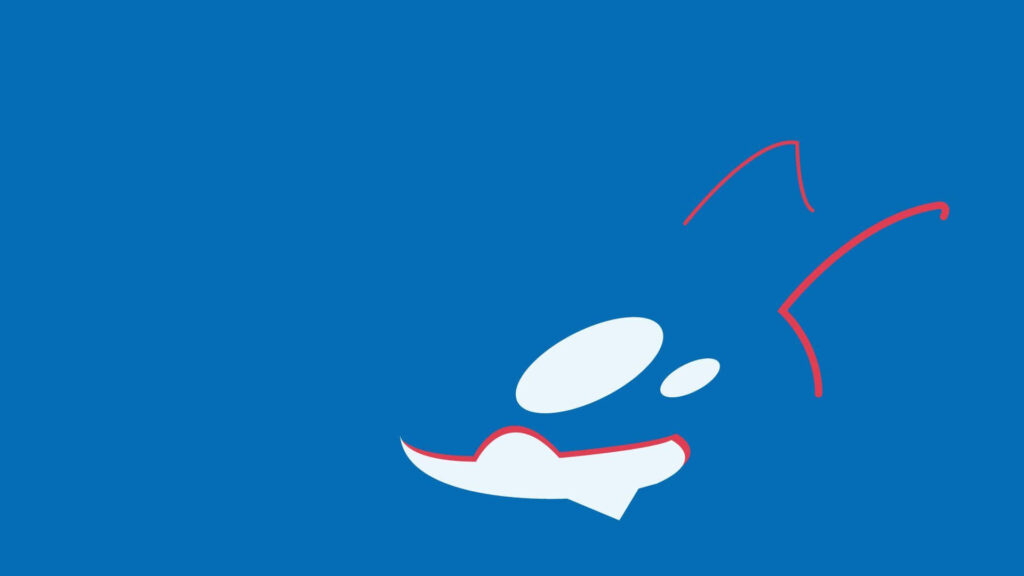 Minimalist Kyogre Wallpaper: Modern Blue Background Design
