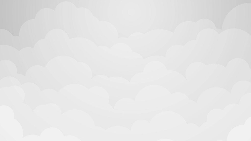 Minimalist layered cloud wallpaper in soft white and grey flat vector style for peaceful screens