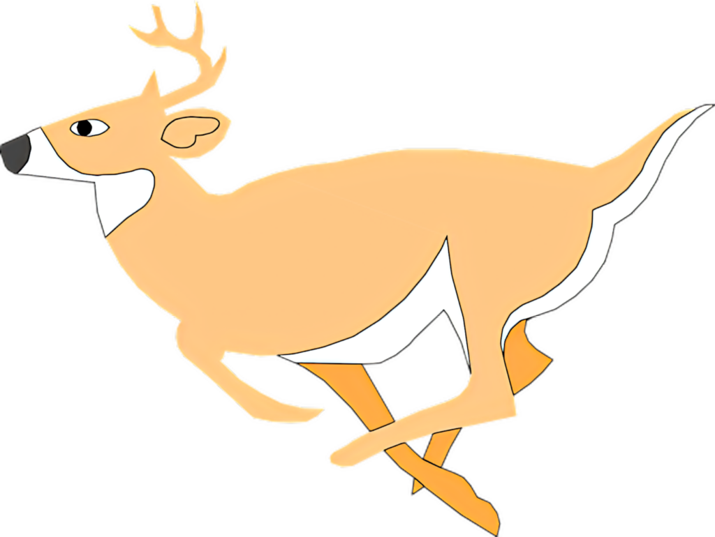 Elegant Minimalist Deer Wallpaper: Simple Vector Art Design
