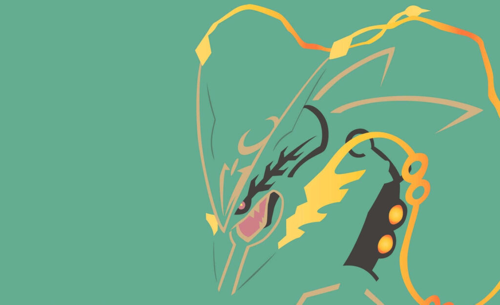 Minimalist Legendary Pokémon Wallpaper - Sleek Design & Iconic Colors