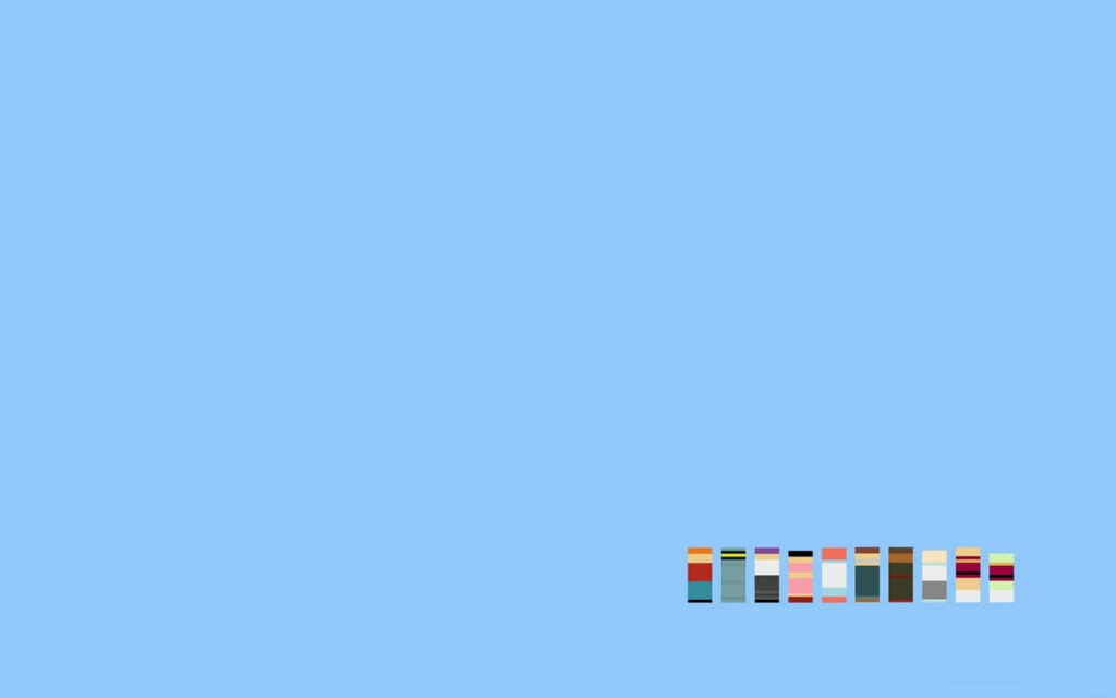 Simple Blue Abstract Wallpaper with Colorful Rectangles - HD Design