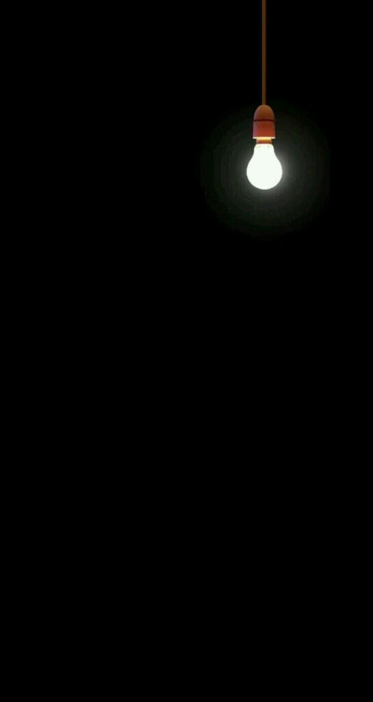Minimalist Light Bulb Wallpaper for Samsung Galaxy S20 - Serene Glow