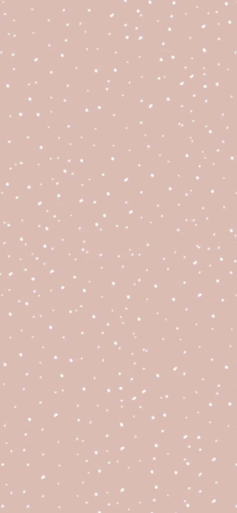 Minimalist Light Pink Wallpaper with White Dot Pattern Background