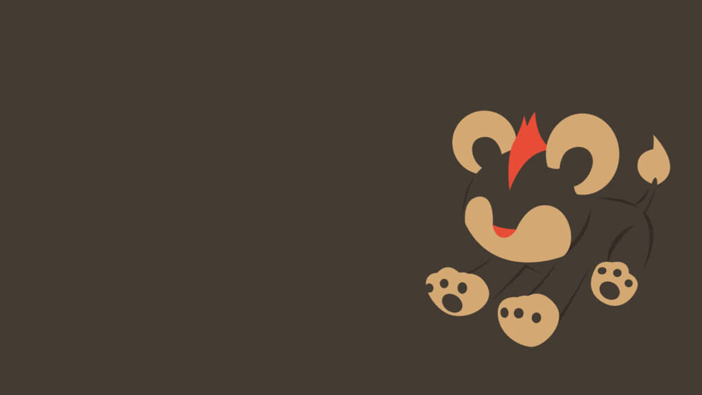 Stylized Litleo Minimalist Wallpaper - Pokémon X & Y Design