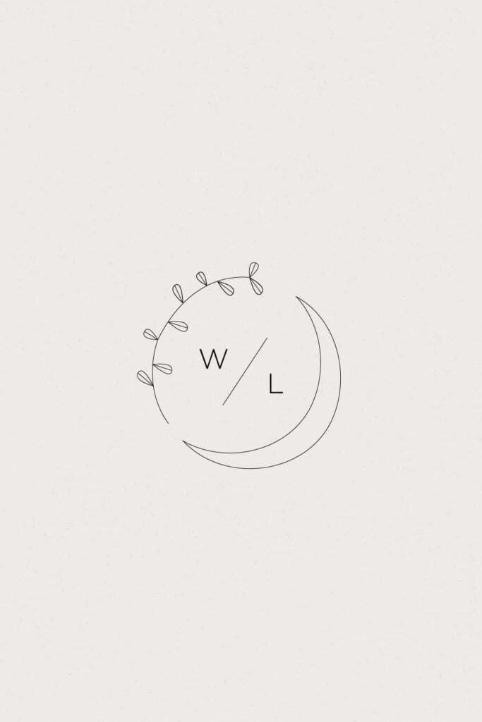 Minimalist Logo Wallpaper: Stylish Line Art with Light Background