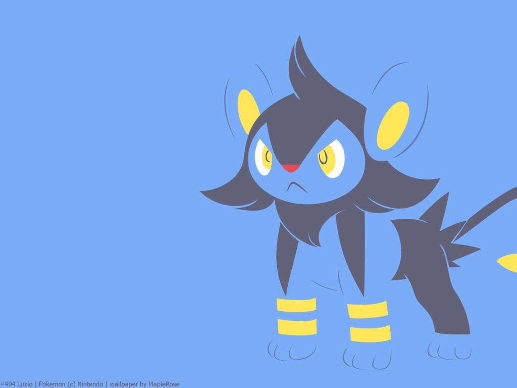 Minimalist Luxio Wallpaper: Blue Background & Aesthetic Design