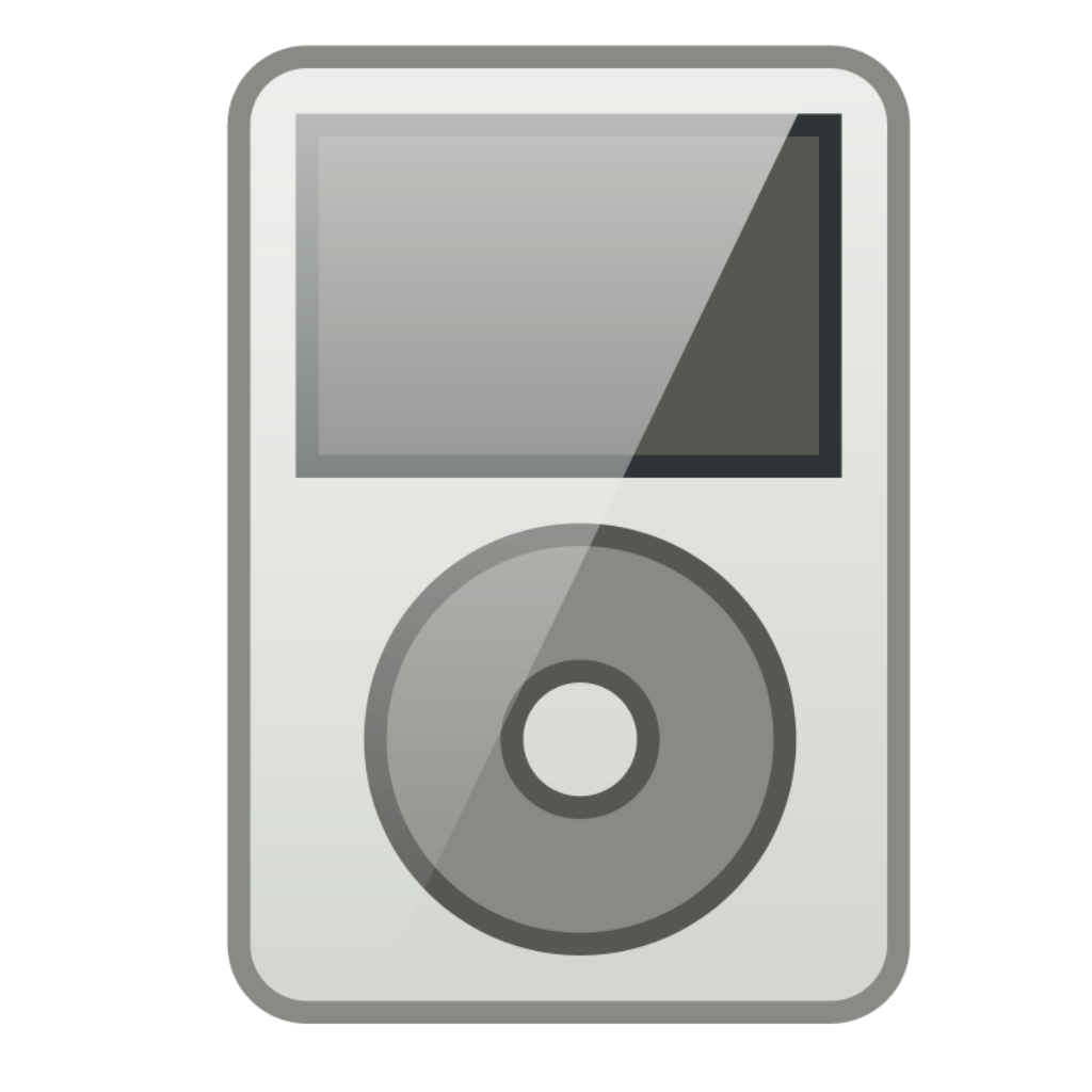 Minimalist Classic MP3 Player Icon Wallpaper for Music Lovers