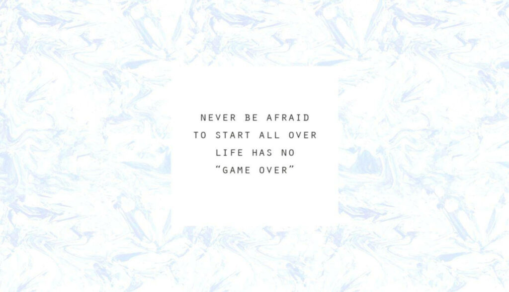 Calming Minimalist Marble Wallpaper with Motivational Quote Background