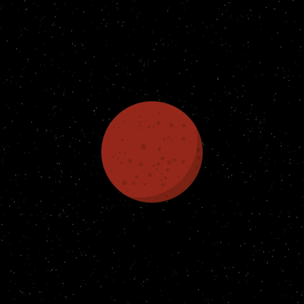 Minimalist Mars Wallpaper for iPhone: Striking Space Design