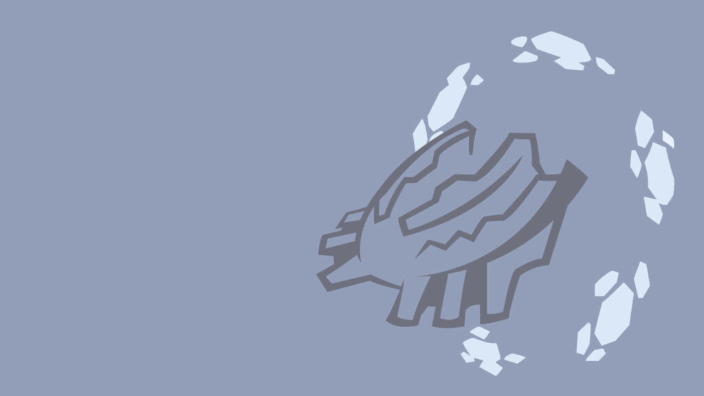 Minimalist Grayscale Mega Steelix Head Wallpaper - Modern Design