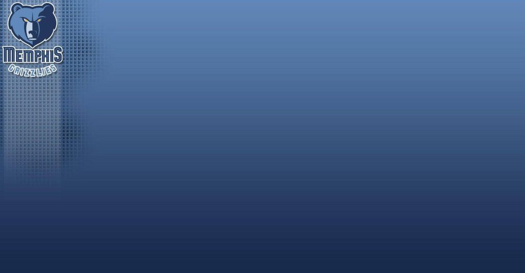 Memphis Grizzlies wallpaper with official bear logo blue gradient background minimalist design