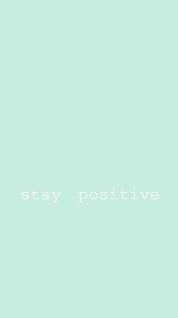 Minimalist Mint Green Wallpaper: Stay Positive in Soothing Design