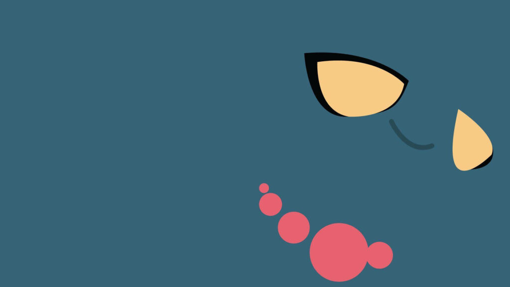 Misdreavus Minimalist Wallpaper: Eerie Ghost-Type Charm