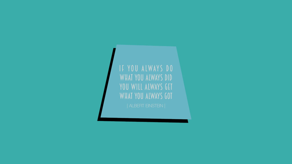 Minimalist Einstein Quote Wallpaper: Clarity & Inspiration in Blue