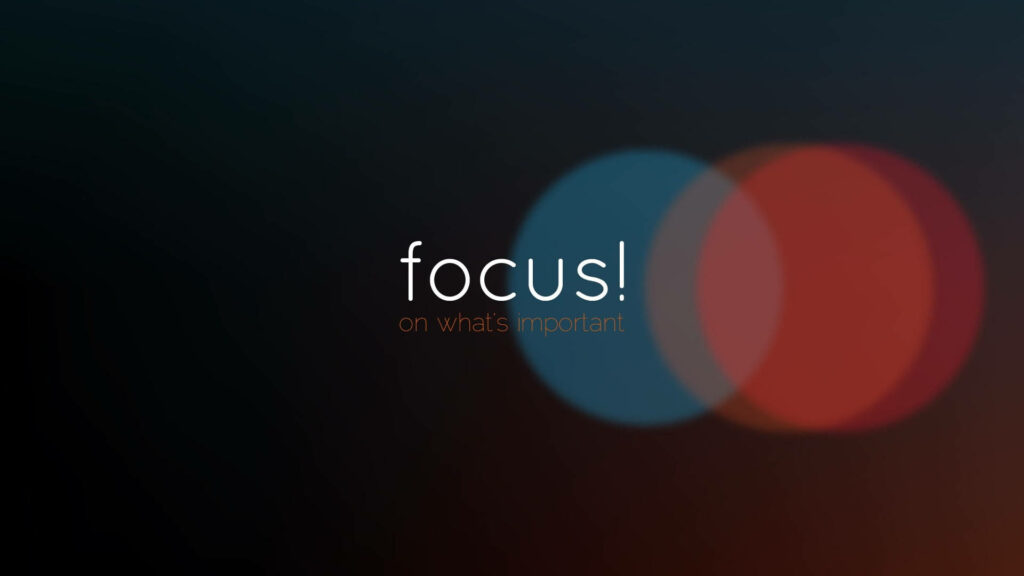 Motivational Minimalist Wallpaper: Focus on What’s Important