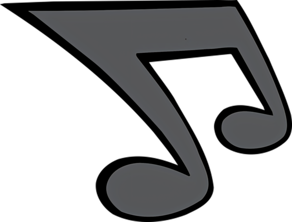Minimalist Music Notes Wallpaper - Dark Tones on Black Background