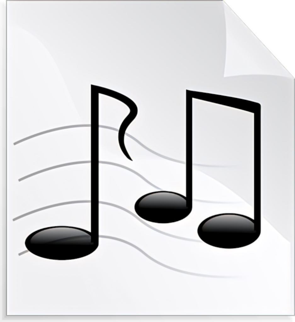 Minimalist Musical Notes Wallpaper - Sleek Black & White Design
