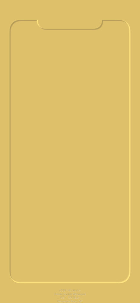 Minimalist Mustard Yellow iPhone Wallpaper with 3D Design