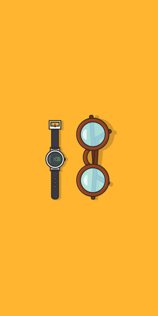 Simplicity at its Best: Embracing Minimalist Gadgets and Stylish Glasses in this HD Phone Wallpaper Background