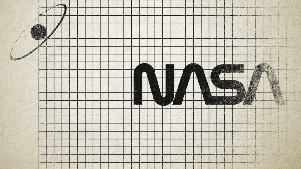 Minimalist NASA Wallpaper: Grid Background & Planetary Design