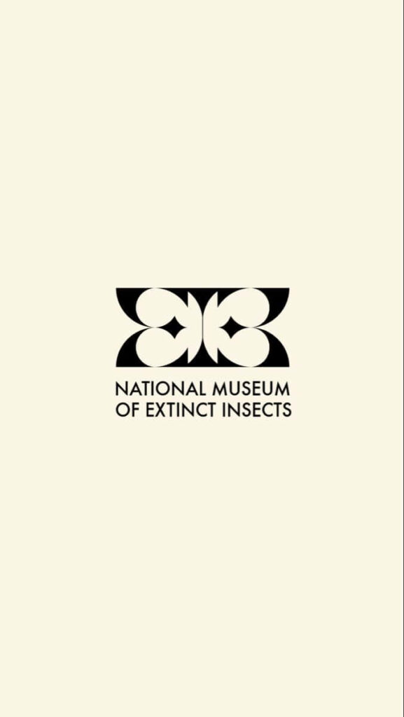 Minimalist National Museum of Extinct Insects Wallpaper - Monochrome Design