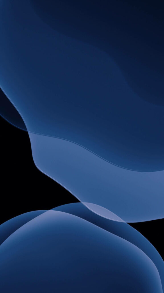 Minimalist Navy Blue Abstract Waves Wallpaper for iPhone Lock Screen