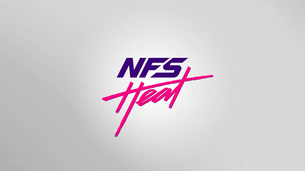 Minimalist Need for Speed Heat Logo Wallpaper in Pink & Purple