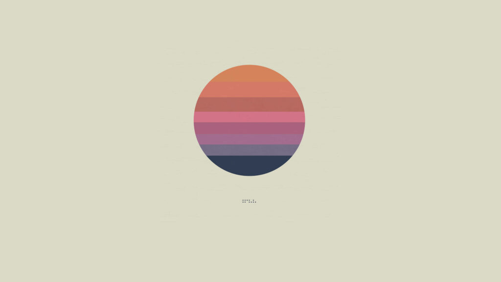 Minimalist Oval Emblem Wallpaper: Soothing Beige LinkedIn Background