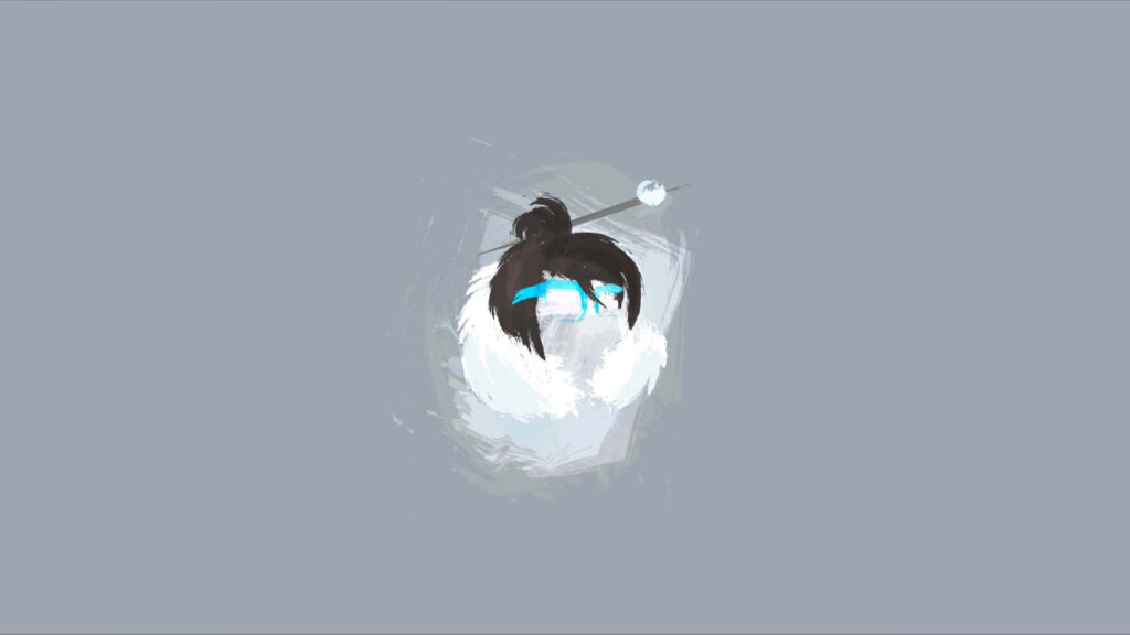 Minimalist Mei Overwatch Wallpaper: Cool & Stylish Gray Background
