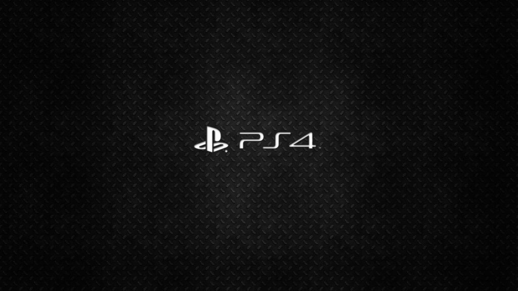 Minimalist PS4 Wallpaper: Dark Metal Textured Background for Desktop