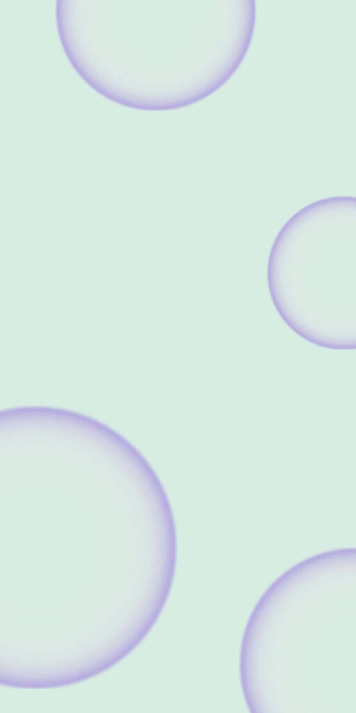 Minimalist Pastel Circles Wallpaper on Light Green Background