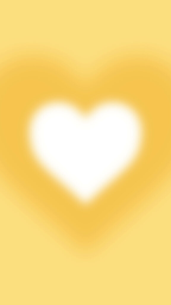 Minimalist Pastel Orange Gradient Wallpaper with White Heart Design