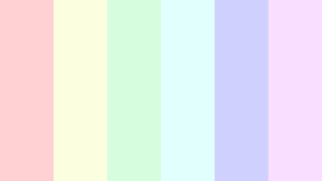 Minimalist pastel rainbow wallpaper with six vertical stripes in soft calming hues for devices
